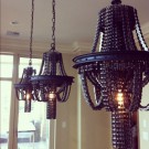 Artist creates Beautiful Chandeliers from recycled bike parts