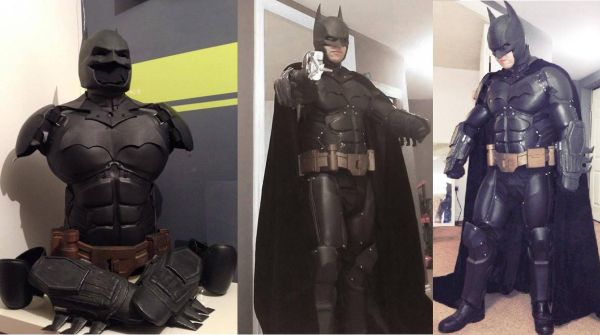 3D printed Batman suit by Crimson Coscrafts, Tundra Designs and Gauntlet FX