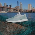 Adidas running shoes created from recycled plastic ocean waste