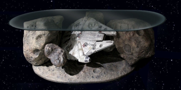 Millennium Falcon Coffee Table begins all-new asteroid field chase