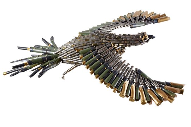 Bullet Shells Sculptures by Federico Uribe