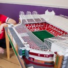 Manchester United fan builds Old Trafford stadium replica out of matchsticks