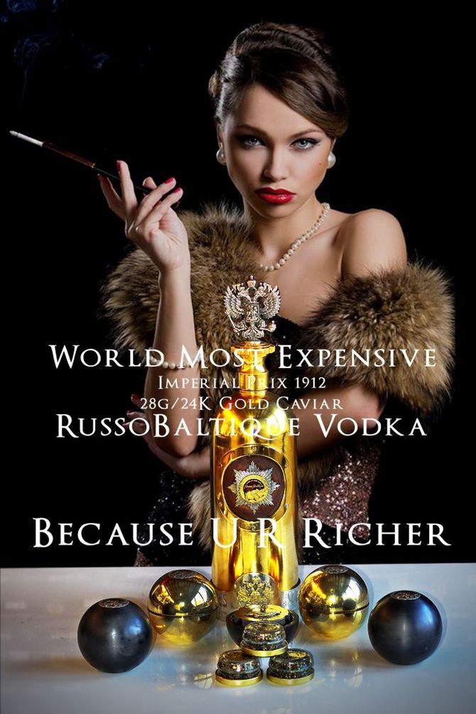 Dartz’s €1 million Russo-Baltique Vodka and caviar