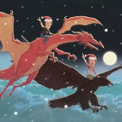 Geeky Xmas cards by PJ McQuade feature iconic movie characters