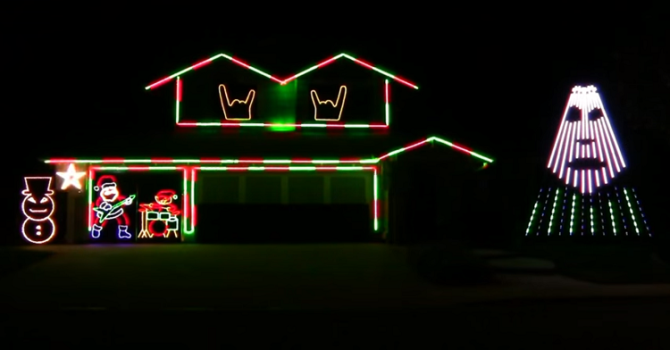 Slayer Bob’s Christmas lights display