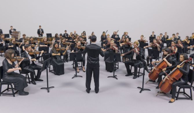 World's first 3D-printed miniature orchestra by my3Dtwin