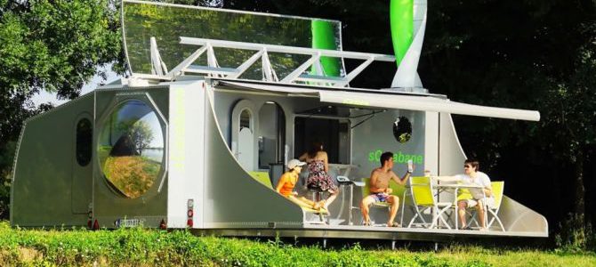 sCarabane collapsible caravan rotates 360-degree to harness solar energy