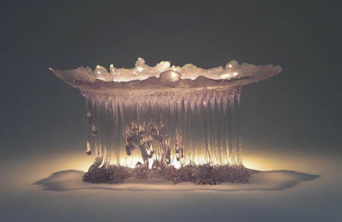Jellyfish Glass Tables by Daniela Forti