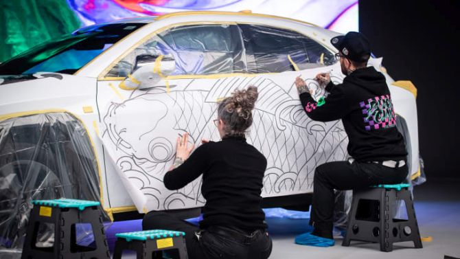 Lexus unveils world’s first tattoo car