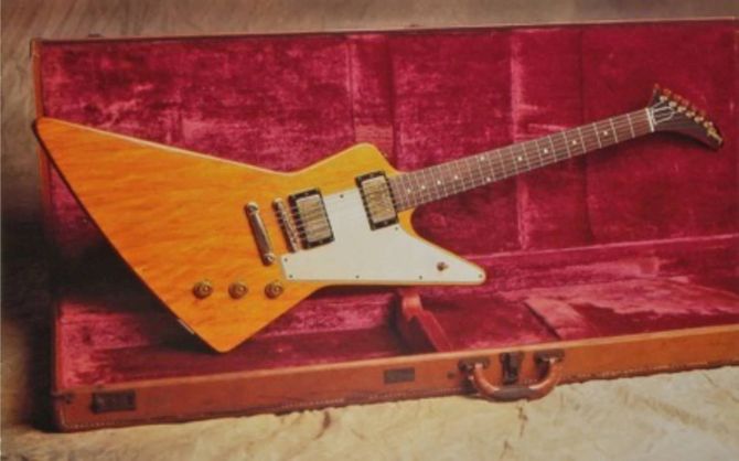 1958 Gibson Korina Explorer-11 most expensive guitars