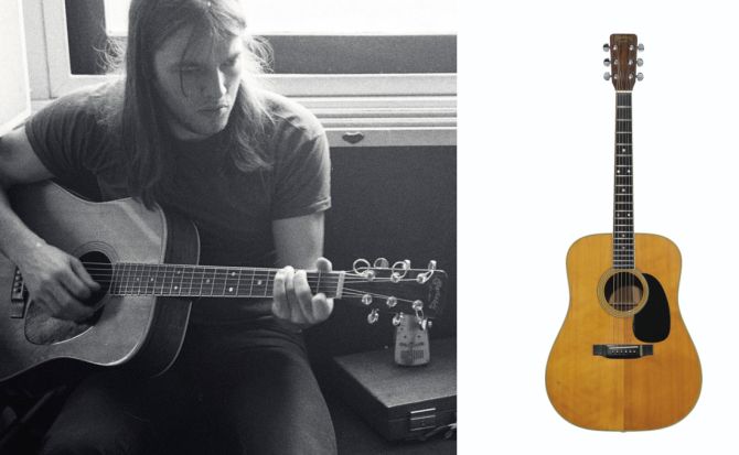 David Gilmour’s 1969 Martin D-35 acoustic guitar