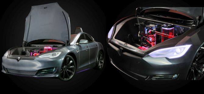Origin PC unveils Tesla Model S themed gaming PC