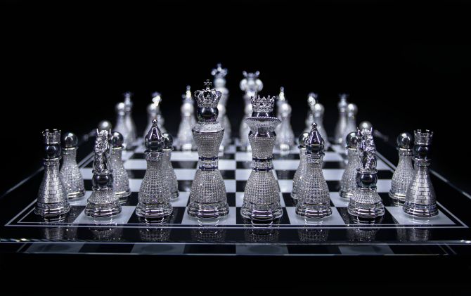 most expensive chess set from Colin Burn