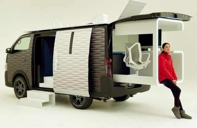 NV350 office pod concept from Nissan
