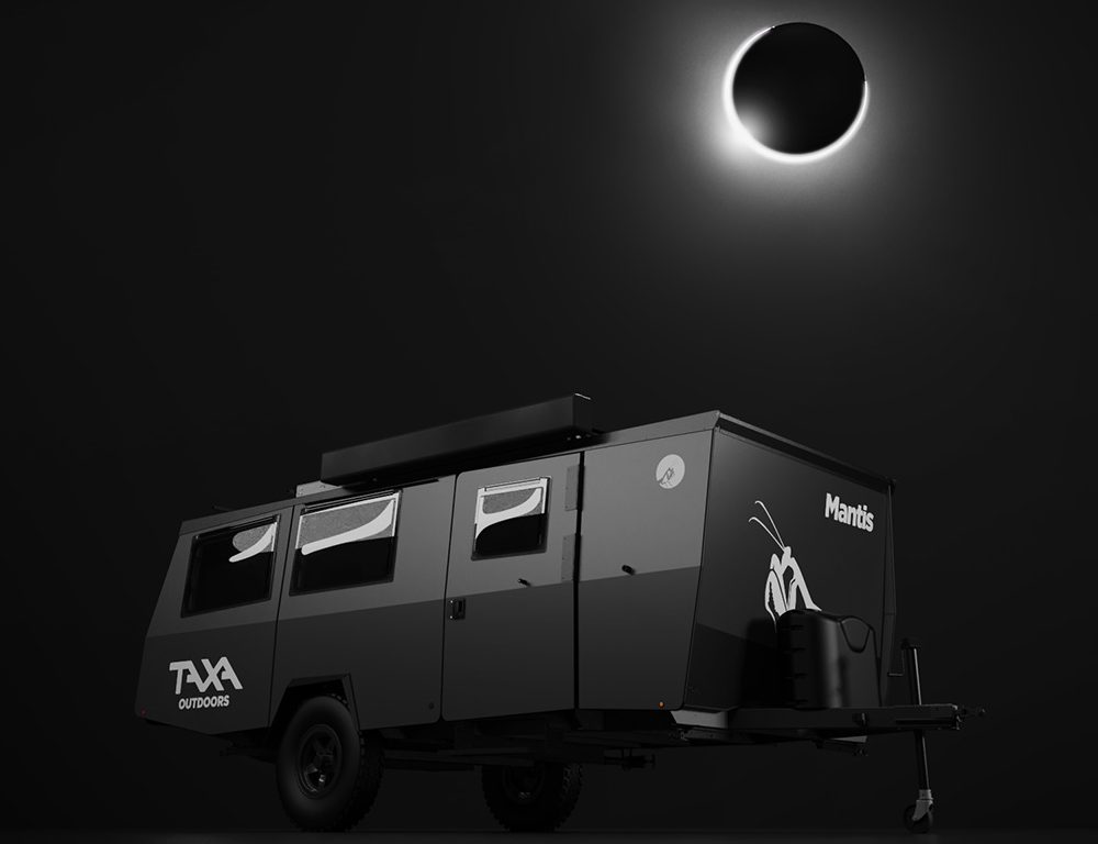 Dark Sky Mantis: Taxa Outdoors unveils solar eclipse inspired trailer Dark Sky Mantis: Taxa Outdoors unveils solar eclipse inspired trailer
