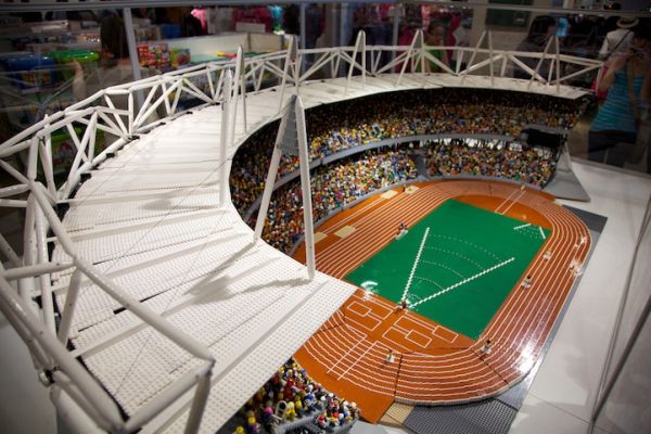 Lego London Olympic Stadium made from 100,000 Bricks