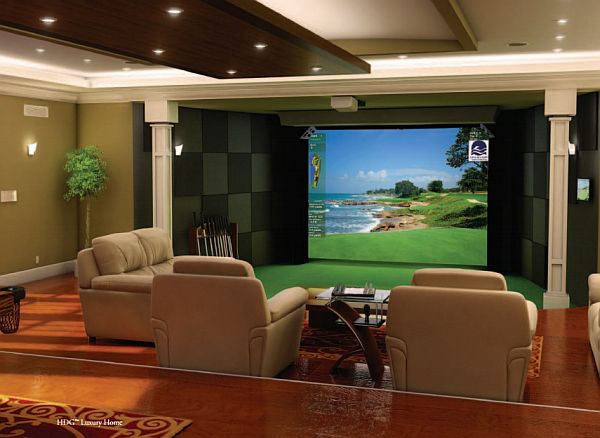 This High Definition Golf simulator is your Home Theater too