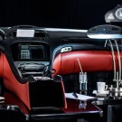 Designer transforms a Mercedes SL interior to a cool office space