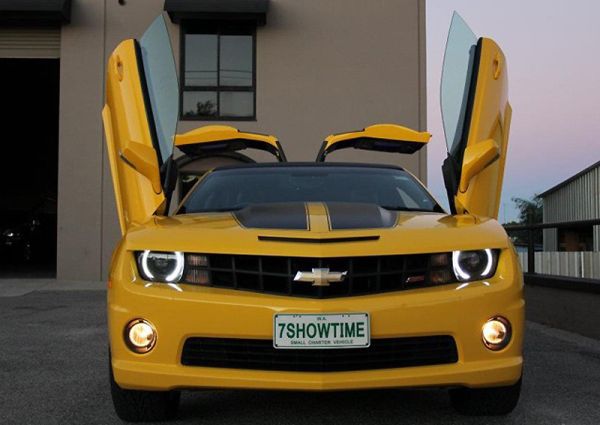 Transformers themed Bumblebee Camaro limousine