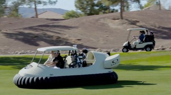 world's first hovercraft golf cart 