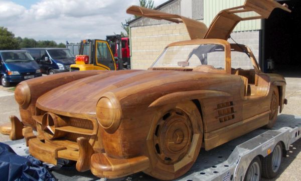 1955 Mercedes Benz 300SL Gullwing wood replica restored