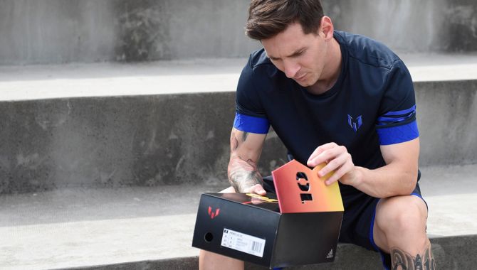 limited edition  Messi boots by Adidas