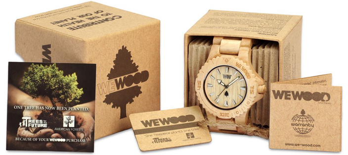 Eco-friendly wooden watches by WeWood
