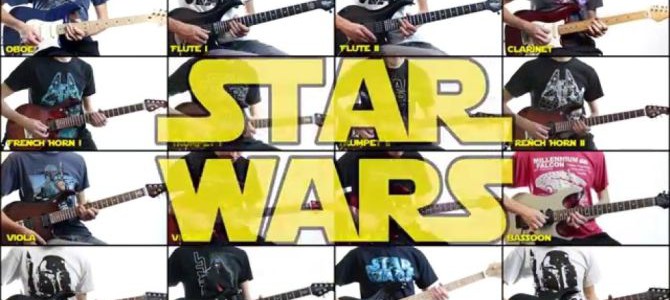 Solo orchestra: All 31 parts of Star Wars theme shredded on guitar [Video]
