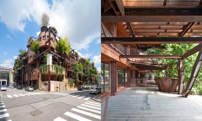 15 tree-hugging buildings that playfully embrace the trunk