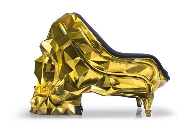 Gold Skull Armchair
