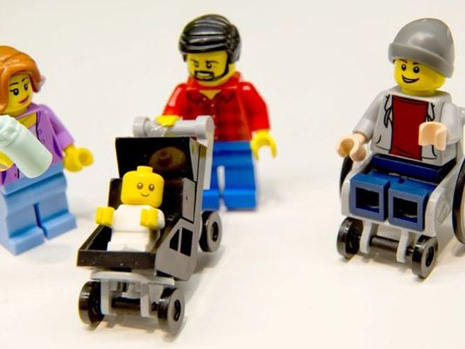 Lego Wheelchair Minifigure