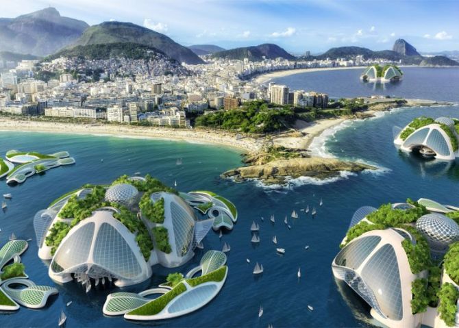Vincent Callebaut's 3D Printed Unde8water City Made From Oceanic Waste