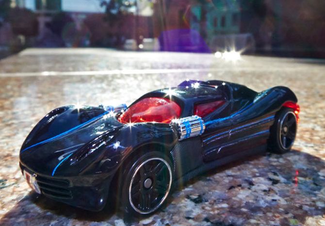 Black Widow Hot Wheels themed car