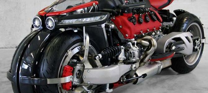 Beastly Lazareth LM847 motorcycle runs on Maserati V8 engine