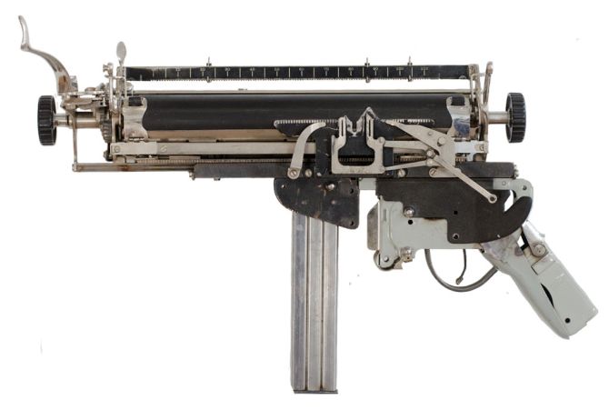 Ravi Zupa Typewriter Machine Guns