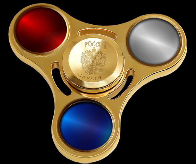 world's most expensive fidget spinner by Caviar