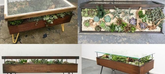 Hackney Botanical build coffee tables that double as indoor garden