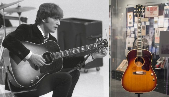 John Lennon’s 1962 Gibson J-160E Acoustic Guitar- auction