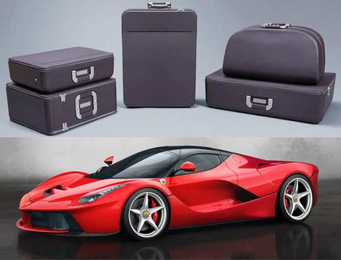 Ferrari inspired luggage collection by Marc Newson