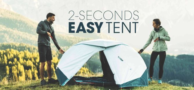 Decathlon unveils the all new 2-seconds easy tent