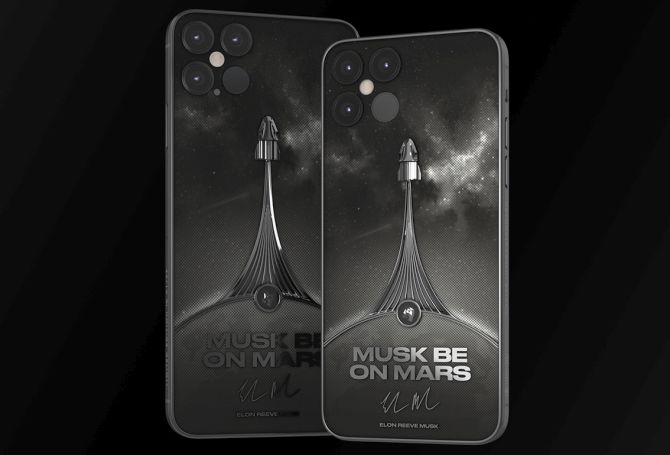 Musk be on Mars iPhone 12 from Caviar 